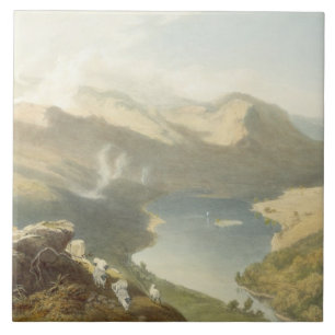 Grasmere från den Langdale avverkningen, från 'd Kakelplatta