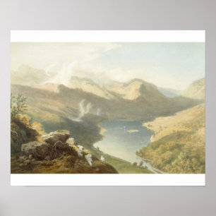 Grasmere från Langdale Fell från "The English Lak" Poster