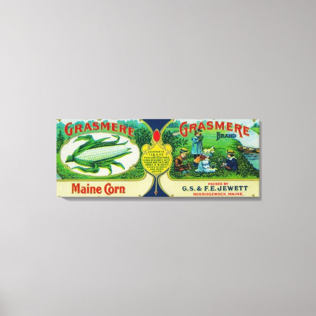 Grasmere Maj LabelNorridgewock, ME Canvastryck (Framsida)