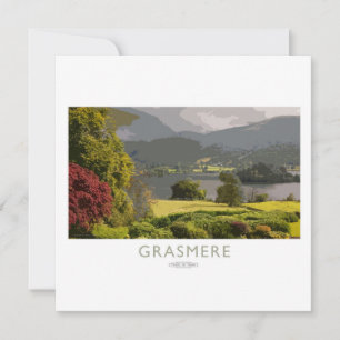 Grasmere Railway Poster Julkort