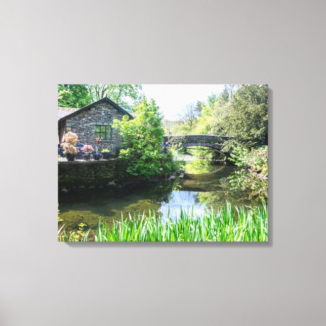 Grasmere Rothay River view kanvastryck (Framsida)