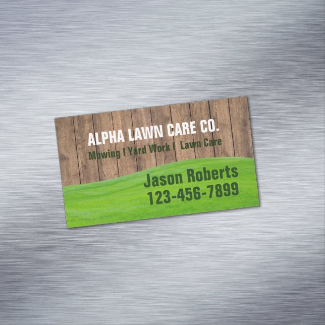 Gräsmygggård Gräsmatta liggande landskap Magnetiska Visitkort (In Situ)