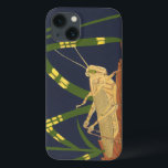 Grasoper i Grönt Grass på blå bakgrund<br><div class="desc">Den djupa grönten av gräset i den här målningen smälter perfekt samman med den blå bakgrunden och skapar en känsla av kväll i biet av Nina Tenser. Båda färg står i kontrast till gräshoppans blek. Natur älskare borde köpa biet och ställe på sin favoritvägg!</div>