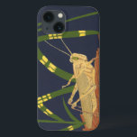 Grasoper i Grönt Grass på blå bakgrund<br><div class="desc">Den djupa grönten av gräset i den här målningen smälter perfekt samman med den blå bakgrunden och skapar en känsla av kväll i biet av Nina Tenser. Båda färg står i kontrast till gräshoppans blek. Natur älskare borde köpa biet och ställe på sin favoritvägg!</div>