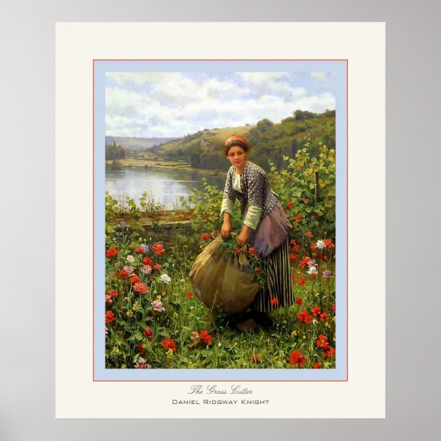 Grass Cutter ~ Daniel Ridgway Knight Poster (Framsidan)
