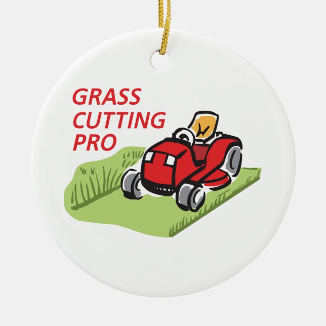 GRASS CUTTING PRO JULGRANSPRYDNAD KERAMIK (Framsidan)