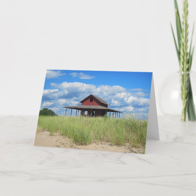 Grass Island Notecard Kort (Framsida)