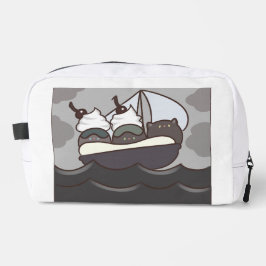 Grass Jelly Cats & Banana Split Boat Cosmetic Bag