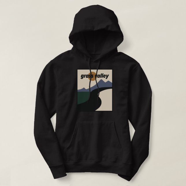 Grass Valley California Hoodie (Design framsida)