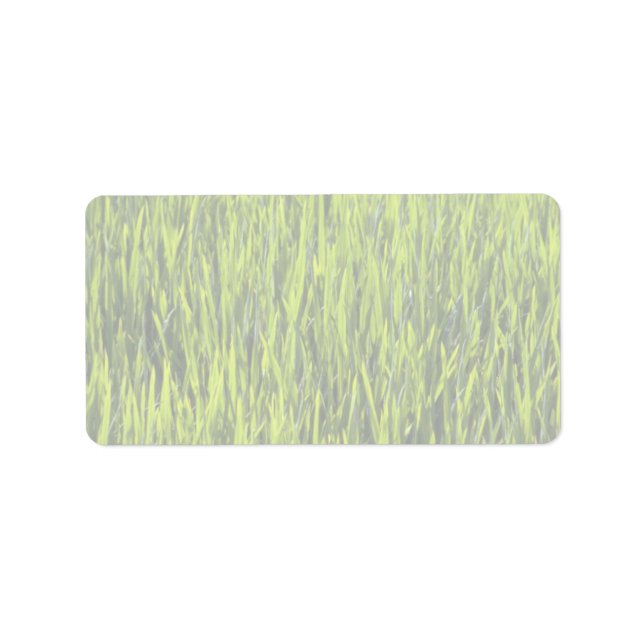 Grassblad Adressetikett (Framsidan)