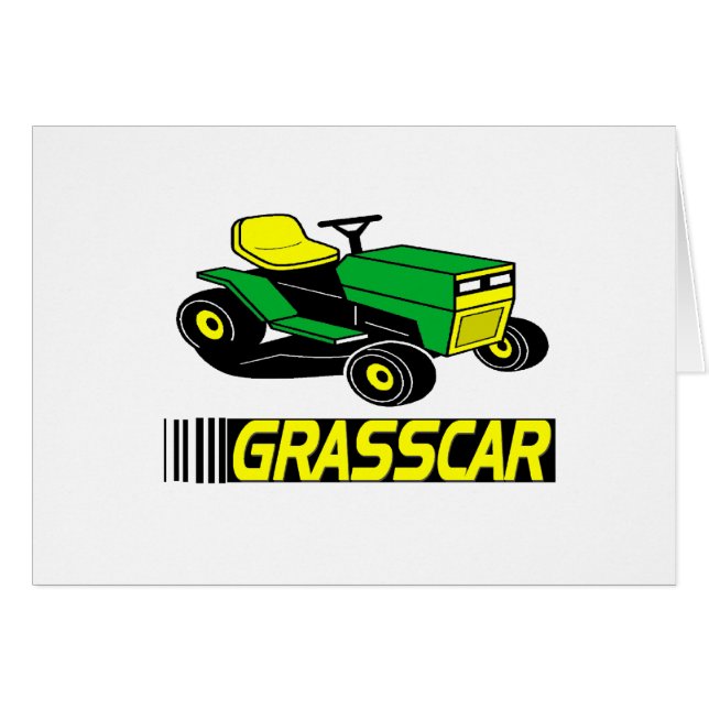 Grasscar T-shirts och Gifts. Hälsningskort (Framsidan Horizontal)