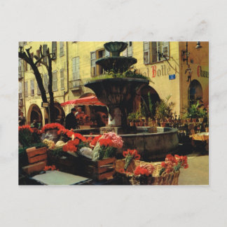 Grasse, marknad, Cote d'Azur Vykort