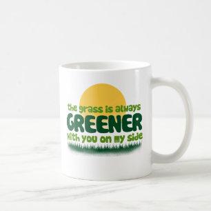 Grässen är alltid grönare kaffemugg