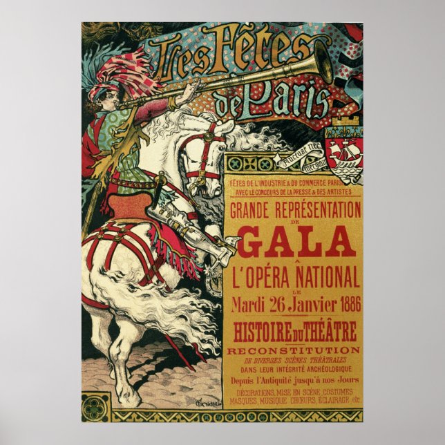 Grasset Eugene les fetes de paris Poster (Framsidan)