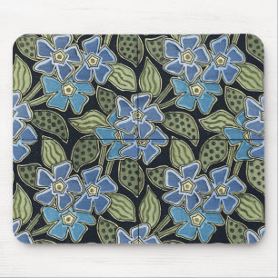 Grasset's Art nouveau Blåa blommor - Mousepad Musmatta