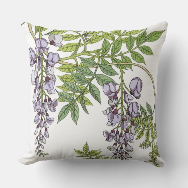 Grassets art nouveauWisteria Kudde (Framsida)