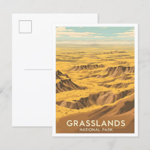 Grasslands National Park Saskatchewan Kanada Vykort