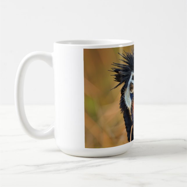 Grasslands sista ljus - Bengal Florican Kaffemugg (Vänster)