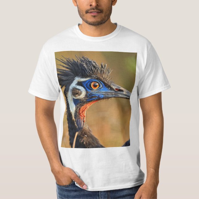 Grasslands sista ljus - Bengal Florican T Shirt (Framsida)
