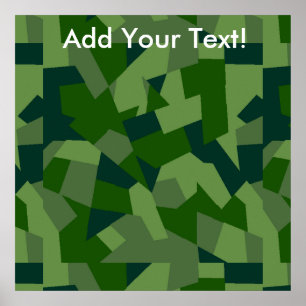 Grassy Camo Poster