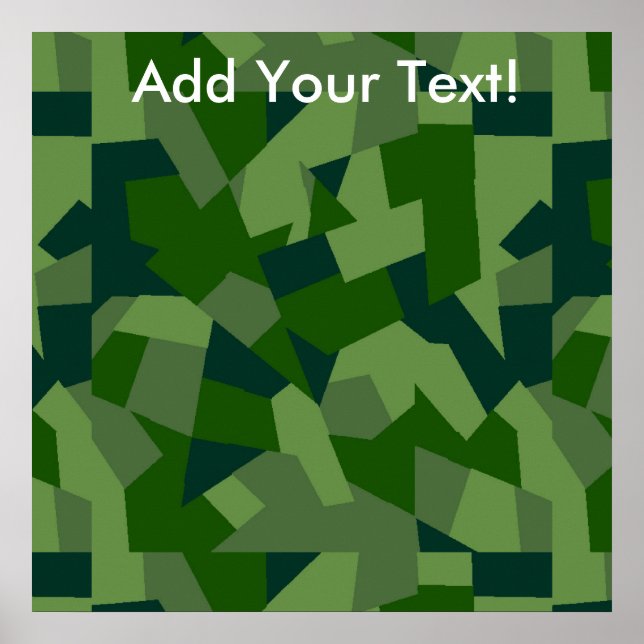 Grassy Camo Poster (Framsidan)