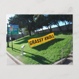 Grassy Knoll i Dealey Plaza Vykort