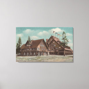 Gråsten, WYView of Hela gamla Faithful Inn Canvastryck