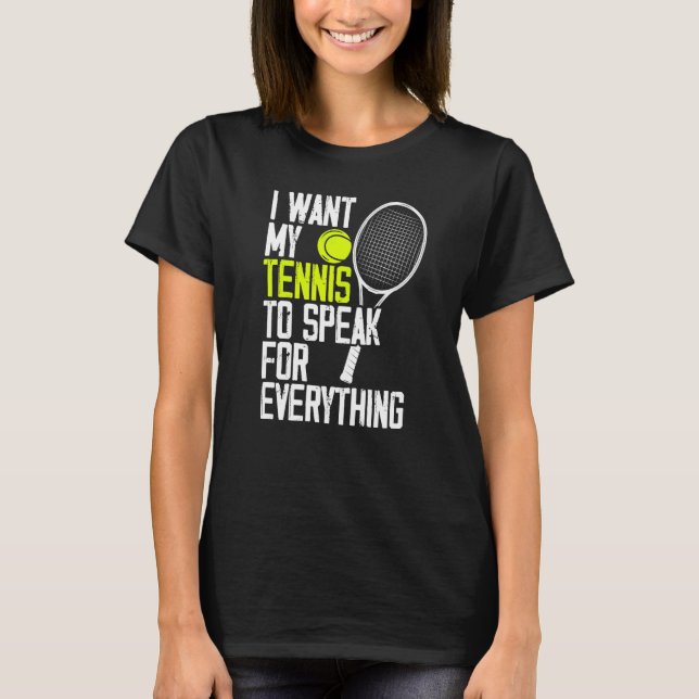 Grästenniracket Sport Tennis T Shirt (Framsida)