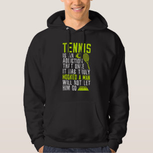 Grästenniracket Tennisspelare Tennis Hoodie