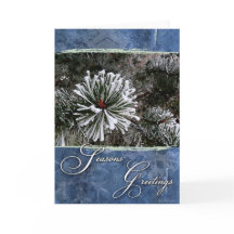 Grästräd i snö-Säsong hälsningar