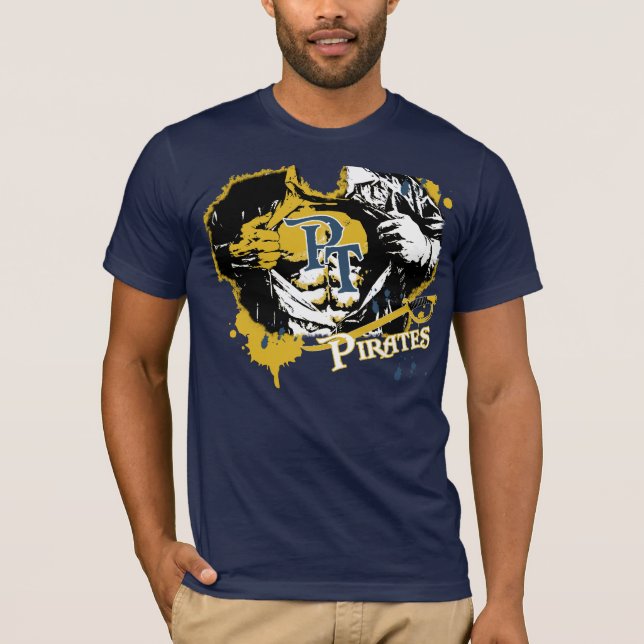 Grästräd piratkopierar den Longview Texas T-tröja T-shirt (Framsida)