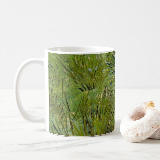 Grästuvor av Vincent van Gogh Kaffemugg (Med munk)