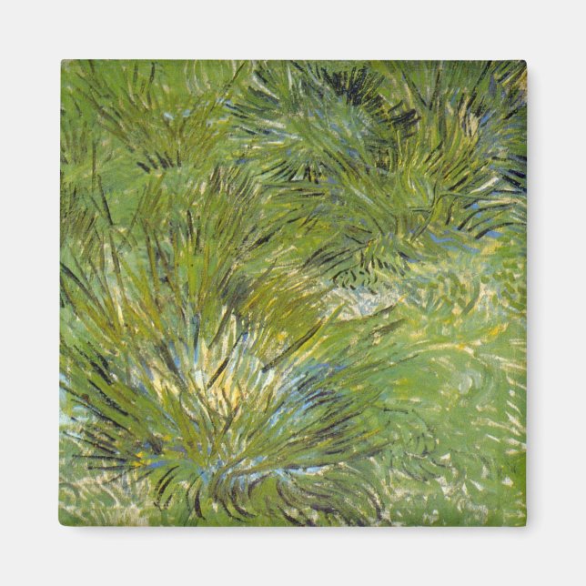 Grästuvor av Vincent van Gogh Magnet (Framsidan)