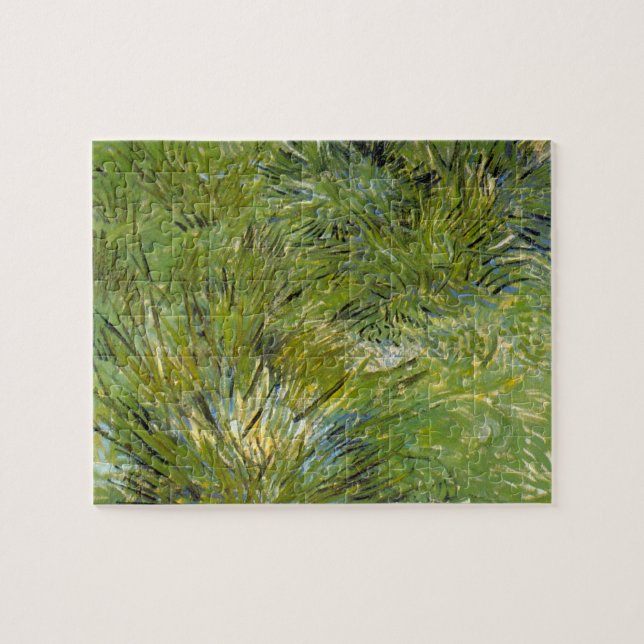 Grästuvor av Vincent van Gogh Pussel (Horisontell)