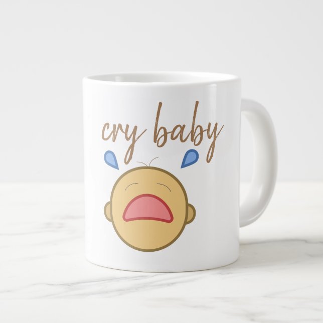 gråt baby - Jumbo Mugg (Framsida höger)