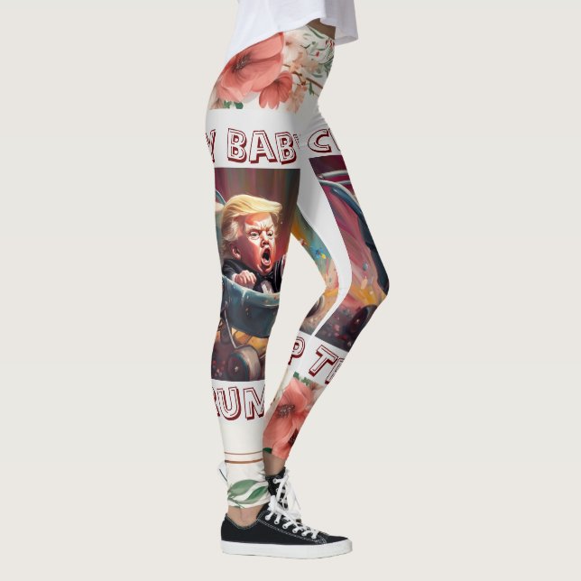 Gråt Baby Trump Leggings (Höger)