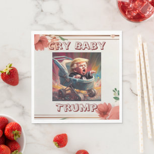 Gråt Baby Trump Pappersservett