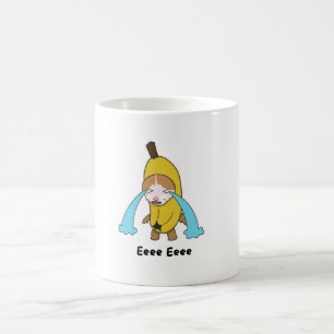 Gråt Banana-Ledsen Gråtande KAT-MEDLEM Eee Kaffemugg