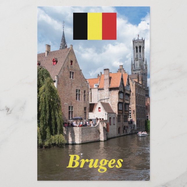 Gråt! Brygge - Belgien Brevpapper (Framsida)