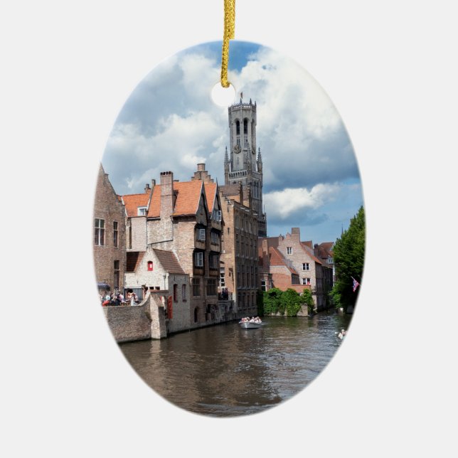 Gråt! Brygge - Belgien Julgransprydnad Keramik (Framsidan)