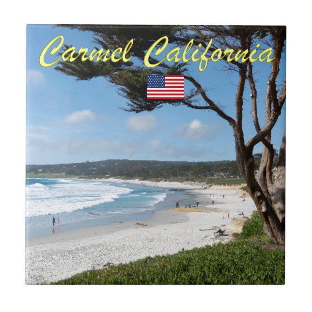 Gråt! CARMEL CALIFORNIA USA Kakelplatta (Framsidan)