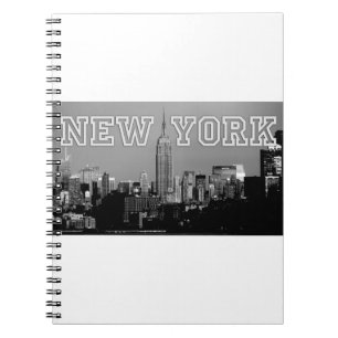 Gråt! Empire state Bygger New York City Anteckningsbok Med Spiral