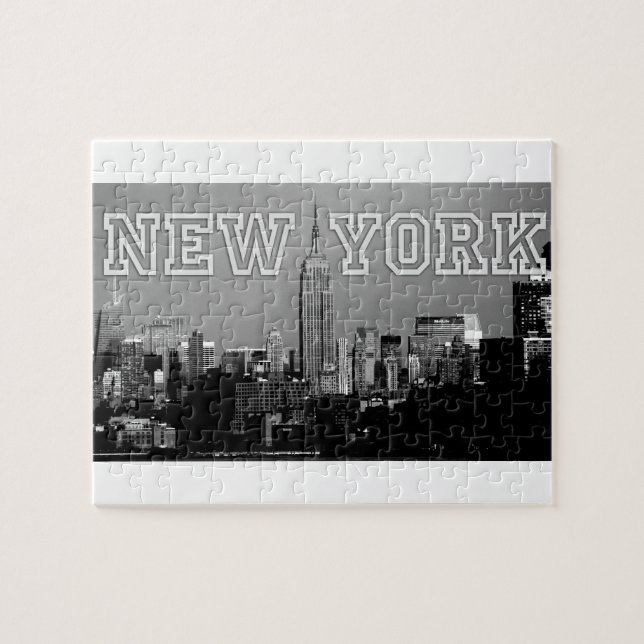 Gråt! Empire state Bygger New York City Pussel (Horisontell)
