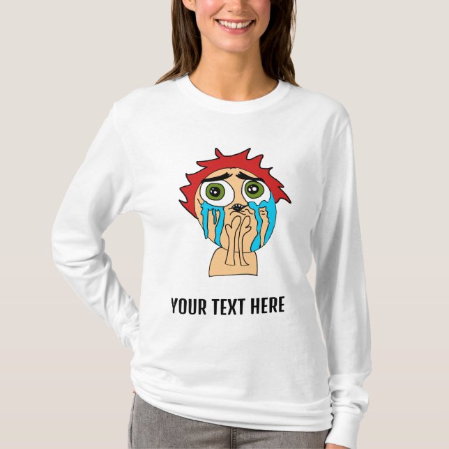 gråt för kärlek t shirt (Framsida)