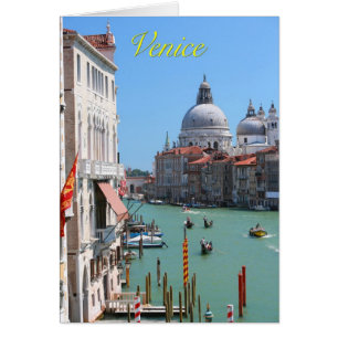 Gråt! Grand Canal Venice Hälsningskort