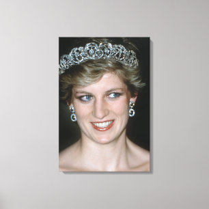 Gråt! HRH Princess Diana Pro-foto Canvastryck