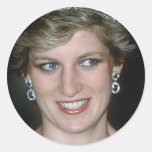 Gråt! HRH Princess Diana Runt Klistermärke