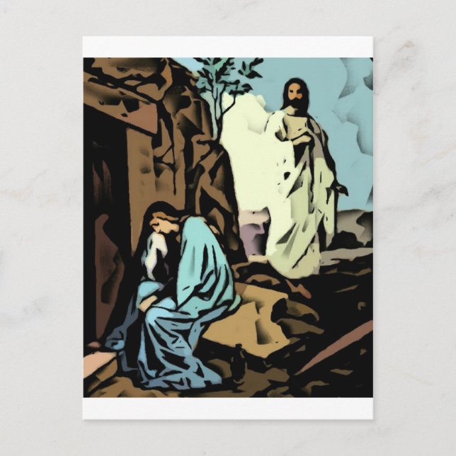 Gråt inte, Grav är tomt Vykort (Framsida)