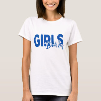Gråt inte typografiskt vitt T-shirt