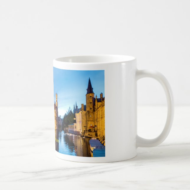 Gråt! Medieval Bruges Belgium - Pro Photo Kaffemugg (Höger)